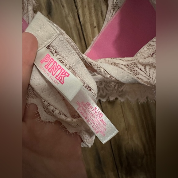VS PINK Blush pink Lace Bralette - Picture 2 of 3